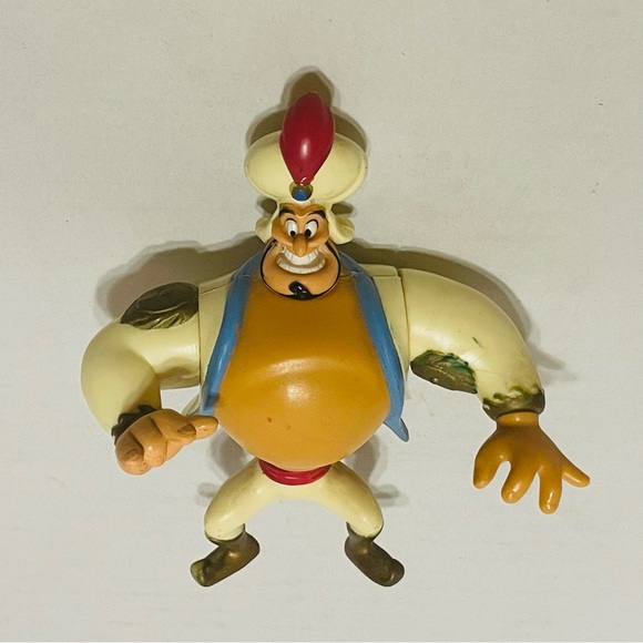Disney Aladdin Evil Genie Jafar Genie Abu Lago Action Figure Vintage Mattel Lot - Picture 3 of 8